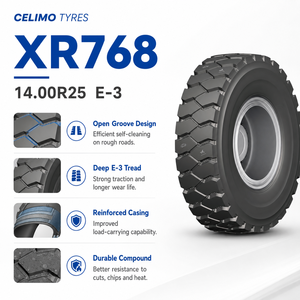 Neumático CELIMO XR768 14.00R25 E-3 para Camión Volquete de Carrocería Ancha, Neumático de Ingeniería OTR para Minería de Uso Pesado - Product Image 3