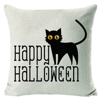 Housse de coussin décorative pour Halloween, pour la maison, l'hôtel, l'hôpital, anti-boulochage, anti-acariens, anti-statique, 100% polyester