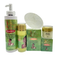 Coffret de Soins pour une Peau Éclatante Marque Privée Anti-Acné Élimine les Boutons Atténue les Imperfections Clarifie et Répare pour la Beauté Africaine