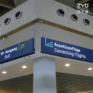 Servicio Profesional OEM para Señalización de Ubicación de Oficinas de Reclamación de Objetos y Estaciones de Policía, Señales Metálicas Direccional, Sistema de Señalización para Aeropuertos - Product Image 1