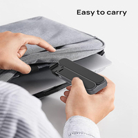 Support d'ordinateur portable pliable en alliage d'aluminium portable, léger, 6 niveaux de hauteur, support ergonomique pliable pour ordinateurs portables de 10 à 16 pouces
