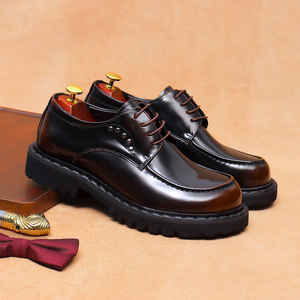 Nouvelles Bottes Classiques de Designer pour Hommes en Cuir Véritable Automne Hiver 2025 Confortables, Imperméables, Antidérapantes, à Enfiler DSYX - Product Image 2