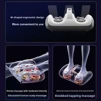 Masseur de jambes populaire du Japon et de Corée, appareil de relaxation musculaire multifonctionnel, machine de thérapie des pieds à compresse chaude, télécommande sans fil