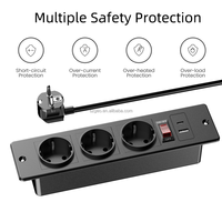 Prise de courant encastrée OEM pour bureau, ports USB-A, station de charge de table pour mobilier de bureau et d'hôtel, vente en gros