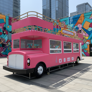 รถขายอาหารเคลื่อนที่แบบกำหนดเองได้ ร้านกาแฟ รถพ่วงจัดเลี้ยง พร้อมอุปกรณ์ขายไอศกรีม ฮอทดอก พิซซ่า รถขายอาหารจานด่วน - Product Image 1