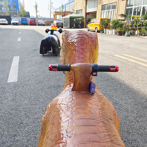 פארק שעשועים ממונע ילדים נסיעה דינוזאור על מכונית חשמלית למכירה - Product Image 6