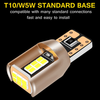YOCITA Neue 12V 12W T10 LED-Breitzeichenleuchte CANBUS W5W 2016 18SMD 500lm PC-Linse Auto-Innenraum-Parkleuchte für Vorne