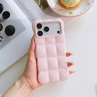 Coque de téléphone personnalisable tendance pour iPhone 18 17 15 Pro Max, effet 3D nuage, toucher doux, protection intégrale antichoc, couleur unie