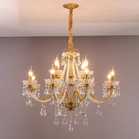 Décoration de meubles modernes pour la maison, lampe suspendue en cristal, lampe de table, éclairage LED pour la pièce, lustre décoratif de luxe