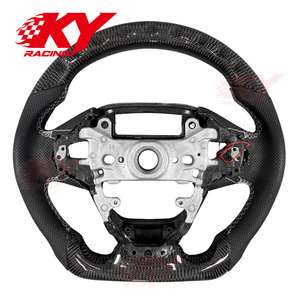 Volant en fibre de carbone avec LED personnalisées pour Honda Civic 10e génération Hatchback Type R Si Coupé FK7 FK8 - Product Image 4