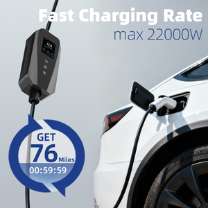 Station de recharge portable pour véhicules électriques GDON 32A 22kW 3 phases, type 2, résidentielle, à charge rapide - Product Image 3