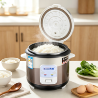 Cuisinière à riz électrique automatique avec cuve intérieure en aluminium antiadhésive, spatule et tasse doseuse