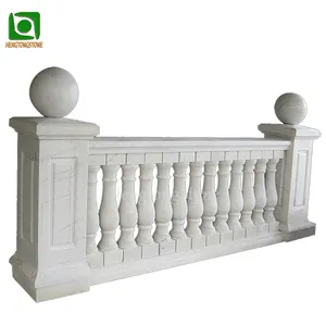 Hand Carved Garden Outdoor Decoration Stone Marble Balustrade Handrail