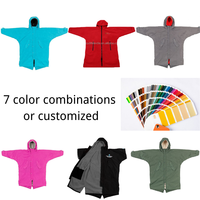 Robe de surf coupe-vent sur mesure grande taille pour hommes et femmes, robe de change imperméable, parka de bain pour enfants
