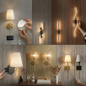<span class=keywords><strong>L</strong></span>ámpara de Pared Clásica <span class=keywords><strong>N</strong></span>órdica Inalámbrica para Interiores, Aplique de Luz LED Recargable con Batería, Montaje en Pared y Control Remoto para Decoració<span class=keywords><strong>n</strong></span> del Hogar - Product Image 2
