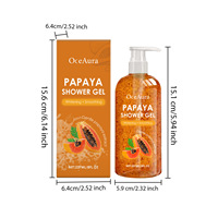 Savon liquide pour le corps de marque privée 237 ml, nourrissant, blanchissant et hydratant, parfumé et médicamenteux, gommage corporel à la papaye