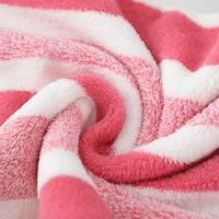 Serviette de bain en molleton de corail super douce et écologique pour adultes Serviette de plage à rayures épaissies Cadeau compressé spa tissé transfrontalier