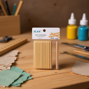 Bastoncini di legno ILAN 160x10mm 50 pezzi per artigianato e fai da te - Product Image 3