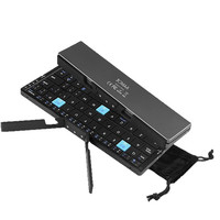 R-HB199 Katlanabilir BT Klavye Taşınabilir Tablet Standı iPad Android Seyahat Kompakt OEM Toptan Satış için Kablosuz
