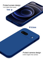 Coque de téléphone portable ultra-fine en TPU souple avec doublure en tissu pour Google Pixel 10 10A 10 Pro XL 9 9A 8 8A 7 7A
