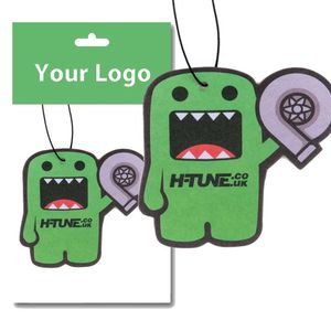 맞춤형 로고가 있는 오래 지속되는 자동차 방향제 종이 애니메이션 만화 자동차 걸이형 방향제 - Product Image 3