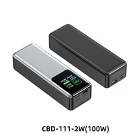 Kitway OEM 20000mAh Batterie Externe Li-Polymère 100W Type-C Double Port Chargeur Rapide Écran Intelligent Batterie Externe Portable