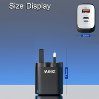 Chargeur mural USB C rapide 3 ports PD QC A+C+L, adaptateur secteur pour téléphone Samsung, tablette, ordinateur portable, 25 W, protocole complet