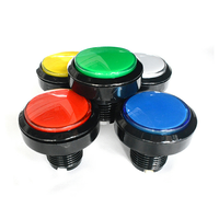 Boutons d'arcade rectangulaires de 46 mm, gros boutons d'arcade à LED, bouton poussoir momentané avec micro-interrupteur pour le contrôle des machines de jeu