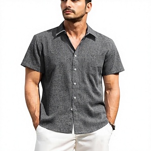 Men's <b>Linen</b> Short Sleeve Button Down <b>Shirt</b> Casual Vacation Beach <b>Summer</b> - Product Image 1