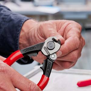 KNIPEX 95 61 190 Tijeras para cables de acero forjado con revestimiento plástico 190 mm - Product Image 3