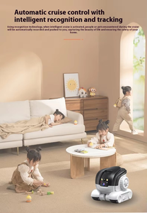 Patrol Buddy Robot Camera Little RobotCamera sur roues Vue à 360 ° Caméra pour animaux de compagnie Voix 2 voies HD Vision nocturne Caméra de sécurité intérieure - Product Image 6