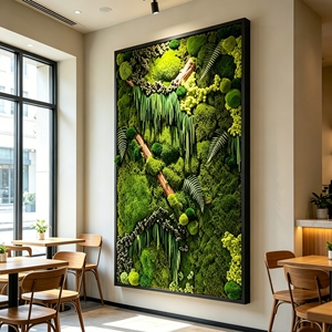 Panel de Arte de Pared con Musgo Preservado Biophilic en Marco LED - Larga Duración (3-5 Años) - Regalo para el Día de la Madre o Graduación para Oficina/Hotel - Product Image 2