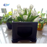 Ember bunga Denmark plastik elit dengan pemanjang opsional