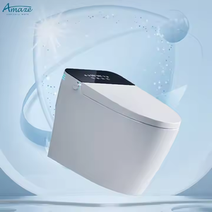 AMAZE Inodoro Inteligente Alargado de Cerámica Negra, Automático y Moderno, con Trampa S, Control Remoto Eléctrico, Bidé, <span class=keywords><strong>WC</strong></span> e Inodoro - Product Image 3