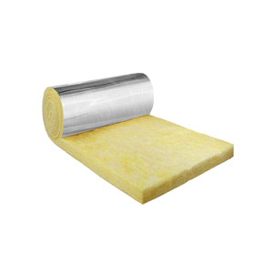 Rouleau de laine de verre ignifuge à prix réduit, insonorisant et isolant thermiquement, plaque de laine de verre isolante - Product Image 1