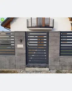 Superhouse Villa taman aluminium logam gerbang casement taman desain halaman gerbang untuk rumah pribadi