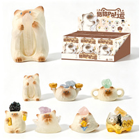 Figurine de chat en résine Cat PAI Fortune Energy Blind Box, figurine de collection, boîte mystère avec cadeaux surprise en cristal naturel
