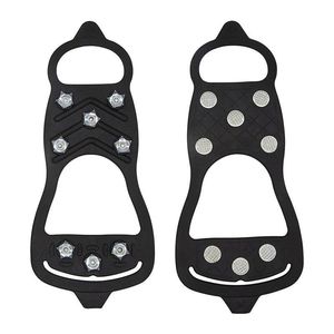 Crampons antidérapants à 5 dents pour la neige, couvre-chaussures d'hiver pour la randonnée et l'escalade - Product Image 1