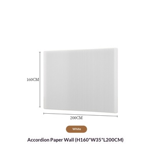 Divisorio Pieghevole in Carta, Parete Portatile Pieghevole Contro Muro, Decorazione per Negozi ed Esposizioni, Espositore per Fiere - Product Image 6