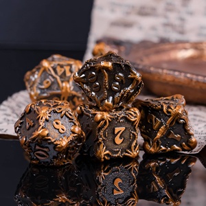 Udixi-Juego de dados de metal con logo poliédrico, juego de mazmorras y dragones, <span class=keywords><strong>pulpo</strong></span>, personalizado, rpg - Product Image 6