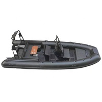 Bateaux pneumatiques RIB de haute qualité DL RIB640 à double coque rigide en aluminium Hypalon/PVC