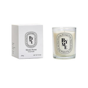 Velas Aromáticas de Cera de Soya en Frascos de Vidrio Blancos, Estilo Moderno, Misteriosas, de Lujo, con Etiqueta Privada Personalizada, para Uso Diario - Product Image 1