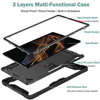 Étui en silicone exclusif modèle Interdimensional Traveler, moulé sur mesure, pour Tab S8/S9/S10 Ultra/S11, anti-chute