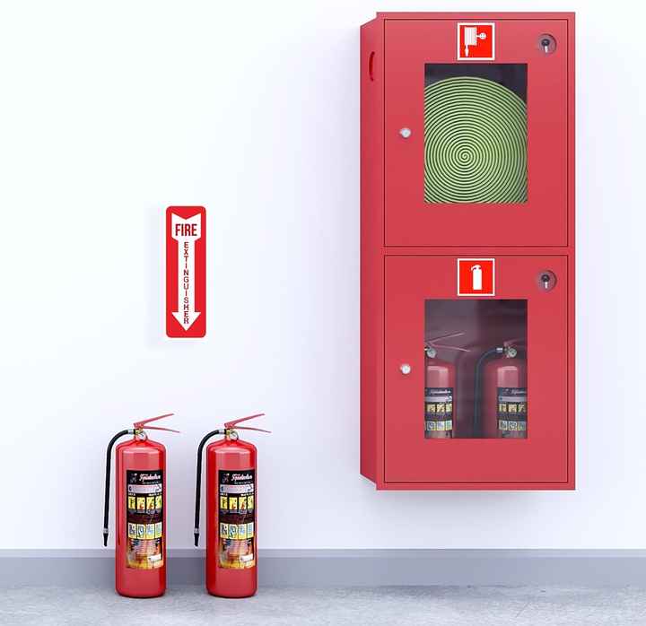 Custom Printed Waterproof Fire Extinguisher Panel Label Sticker