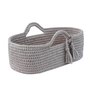 Panier à langer pour bébé en coton biologique de haute qualité, design nouveau, confortable et écologique, en corde de coton 100% - Product Image 5
