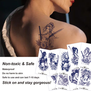 เกอิชาสักชั่วคราวกันน้ำติดทนนานกึ่งถาวรสติกเกอร์ศิลปะสำหรับร่างกายปรับแต่งได้ออกแบบให้ปลอดภัยและเป็นมิตรกับผิว - Product Image 5