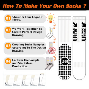 Amostra grátis Low MOQ Custom Unisex Football Crew Sock Respirável Malha Sport Soccer Sock Personalizado Futebol Grip Meias - Product Image 2