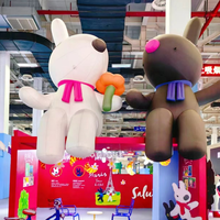 Juguetes publicitarios inflables de peluche comercial Modelos de animales de dibujos animados-Perro inflable a la venta