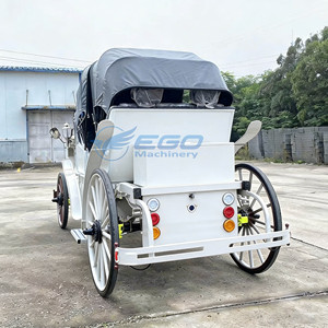 Calèche électrique populaire pour visites touristiques avec capote, calèche classique à toit ouvert et sièges souples pour excursions - Product Image 4