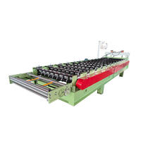 Machine de fabrication de tuiles métalliques avec pompe à moteur 380V, épaisseur 0,3-0,6 mm, machine de formage de toiture haute sécurité